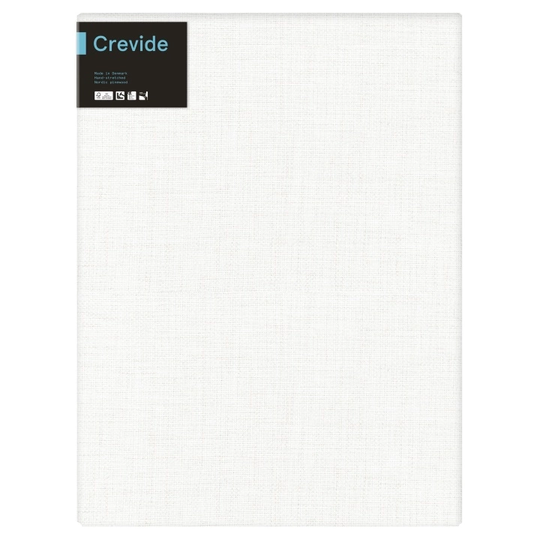 Crevide Pingotettu Canvaskangas Pellava Valkoinen 60x80