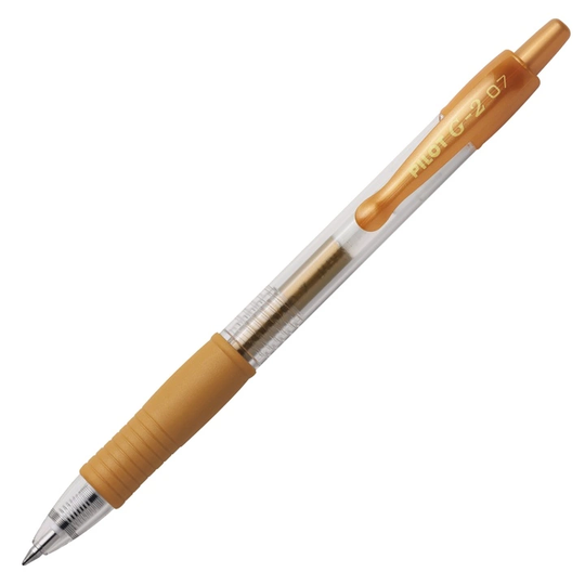 Pilot G2 Geelikynä 0.7 Metallic Gold