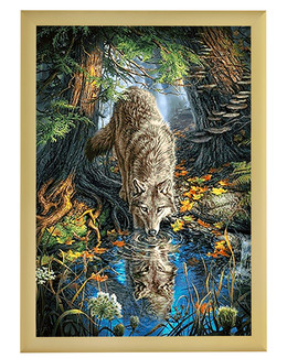 Diamond painting Metsäsusi