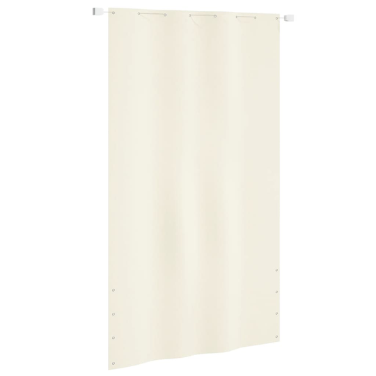 vidaXL Parvekkeen suoja kerma 140x240 cm Oxford kangas