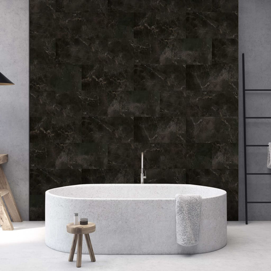 Grosfillex Seinäpaneelilevy Gx Wall + 11 kpl marmori 30x60 cm musta