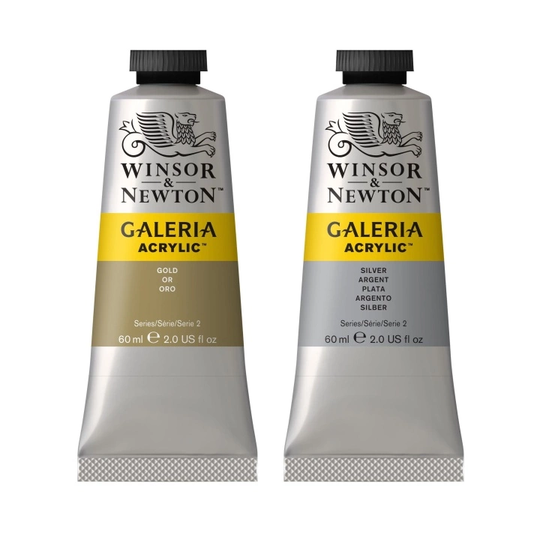 Winsor & Newton Galeria Akryylimaali Metallic 60 ml Silver 617