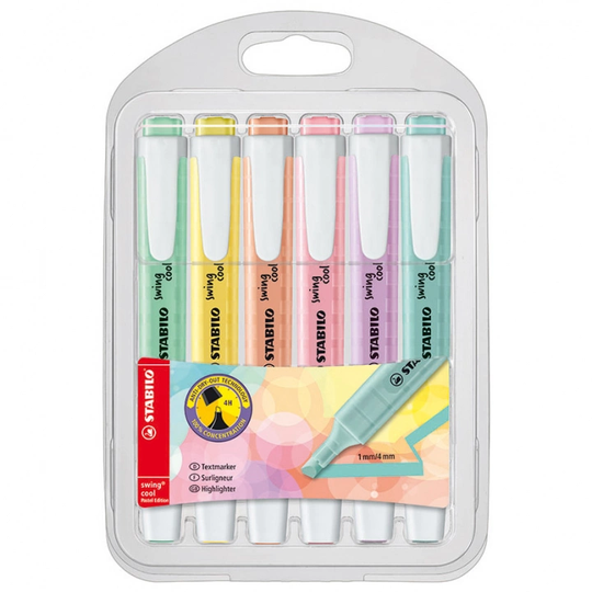 Stabilo Swing Cool Pastel 6 kpl