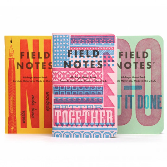 Field Notes United States of Letterpress B 3-Pack