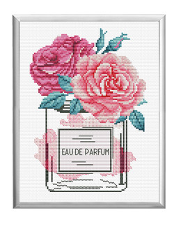 Kirjontapakkaus Taulu Rose Chic