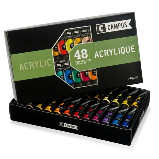 Raphaël Akryylimaalisetti Campus 48x21ml Tuubia