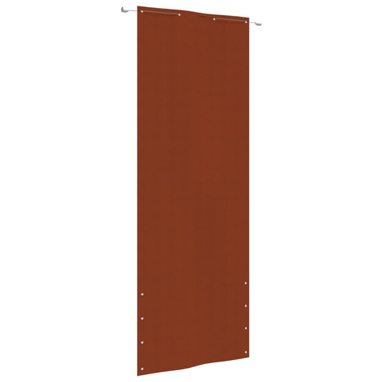 vidaXL Parvekkeen suoja terrakotta 80x240 cm Oxford kangas