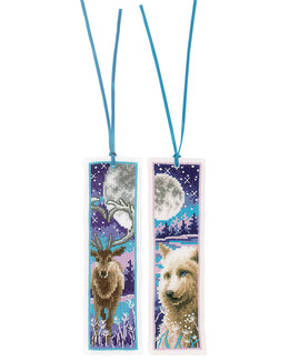 Broderikit Bokmärke Djur 2 - Pack