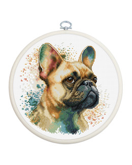 Kirjontapakkaus Taulu Bulldog
