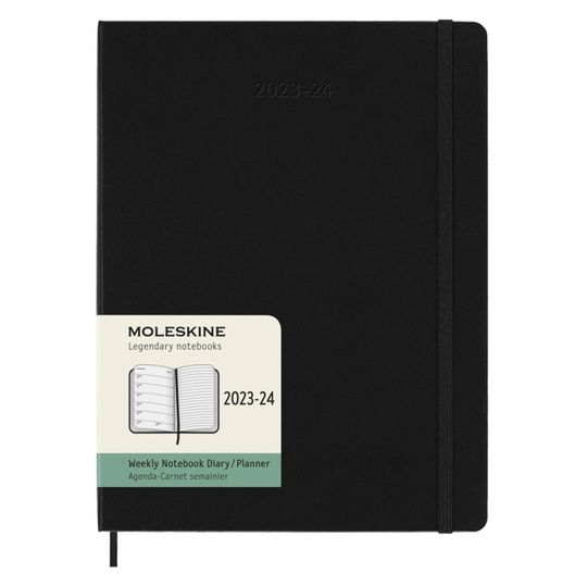 Moleskine Kalenteri 18M WeekNote XL Musta