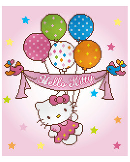Diamond Painting Hello Kitty juhlii