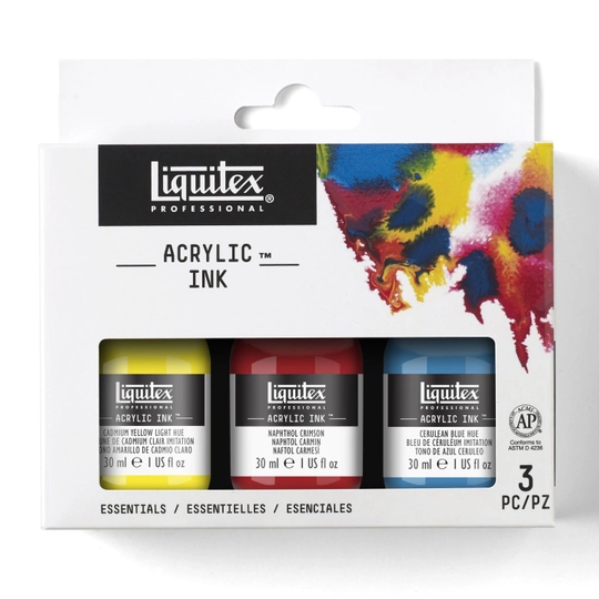 Liquitex Acrylic Ink Essentials 3-setti 30 ml