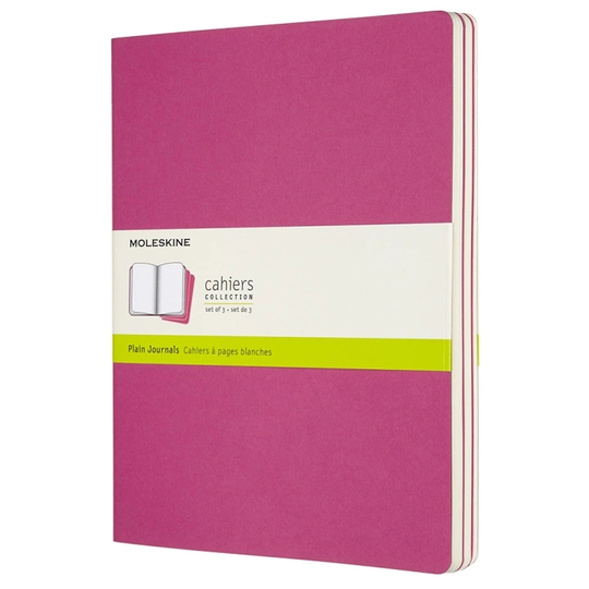 Moleskine Cahier XL Pinkki Plain