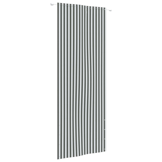 vidaXL Parvekkeen suoja antrasiitti/valkoinen 80x240 cm Oxford kangas