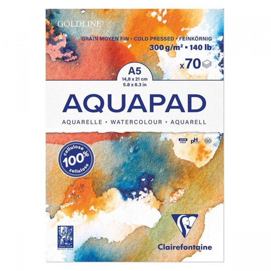 Clairefontaine Akvarellilehtiöt 300g A5