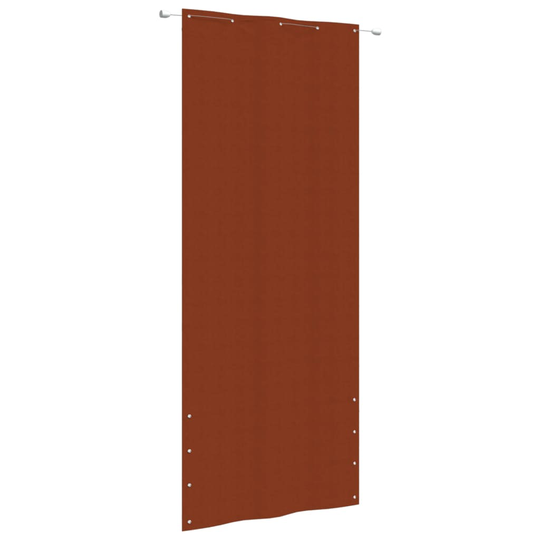 vidaXL Parvekkeen suoja terrakotta 100x240 cm Oxford kangas