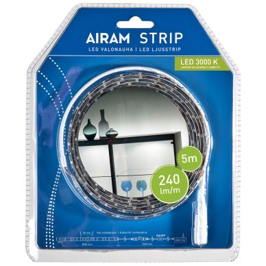 AIRAM LED-nauha 5m valkoinen IP20 24W