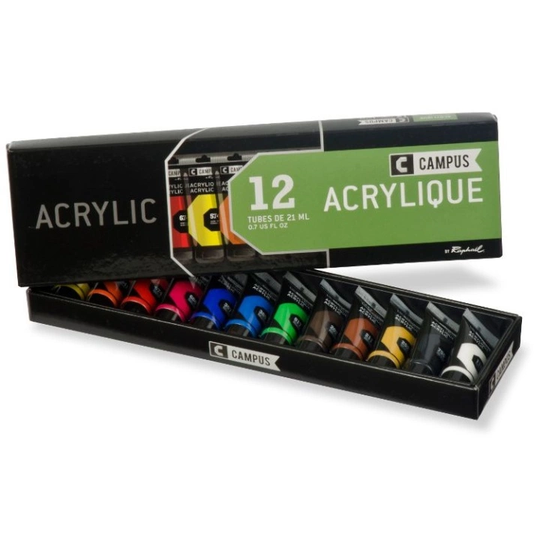 Raphaël Akryylimaalisetti Campus 12x21ml Tuubia