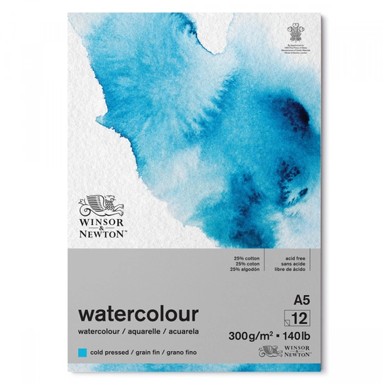 Winsor & Newton Akvarellilehtiö A5 300g