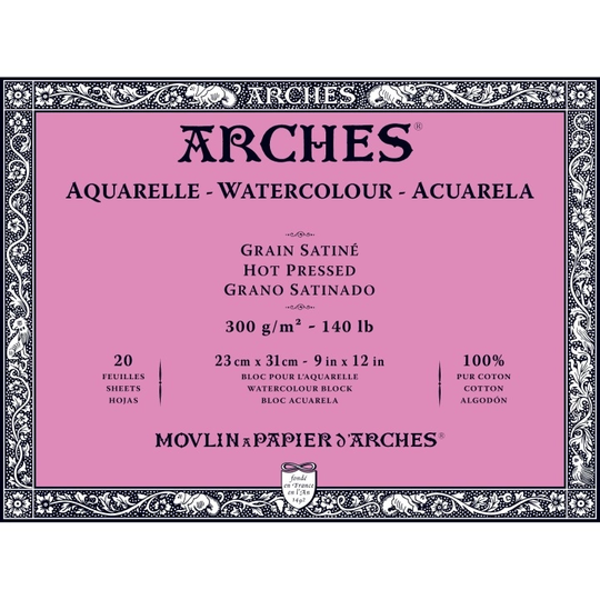 Arches Akvarellilehtiö HP 300g 23x31cm