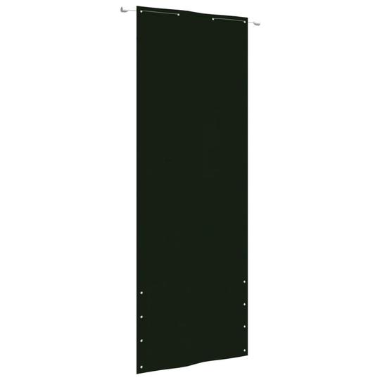 vidaXL Parvekkeen suoja tummanvihreä 80x240 cm Oxford kangas