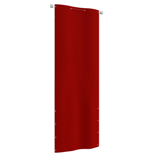 vidaXL Parvekkeen suoja punainen 80x240 cm Oxford kangas
