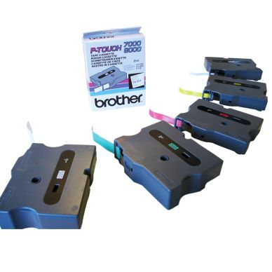 Merkkausnauha Brother TX251 24mm, musta valkoisella pohjalla