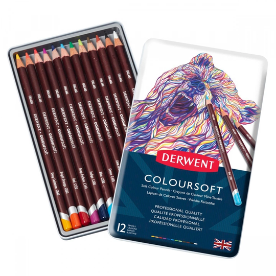 Derwent Coloursoft Värikynät 12-setti