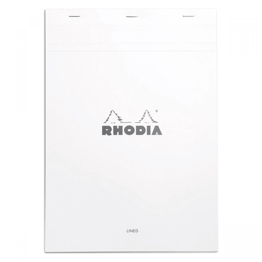 Rhodia Block Valkoinen No.18 Viivoitettu
