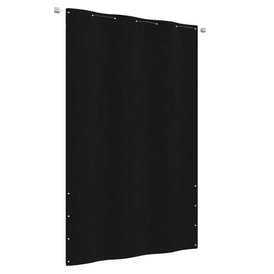 vidaXL Parvekkeen suoja musta 140x240 cm Oxford kangas