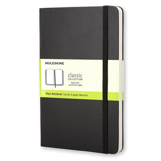 Moleskine Classic Hardcover Pocket Musta Plain