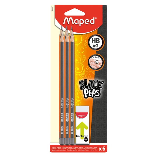 Maped Lyijykynät HB 6 kpl