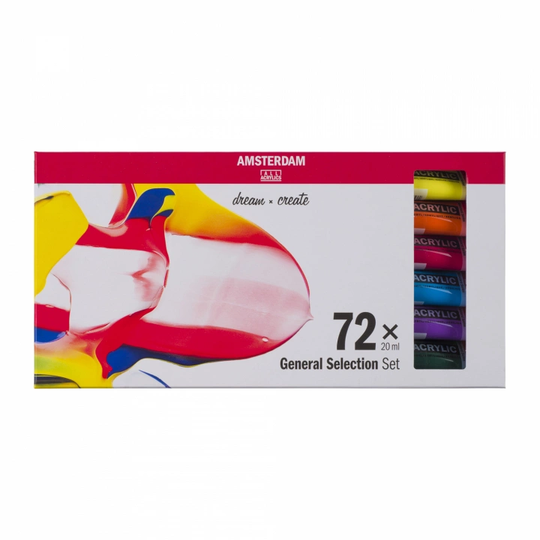 Amsterdam Akryylivärit Standard setti 72 x 20 ml
