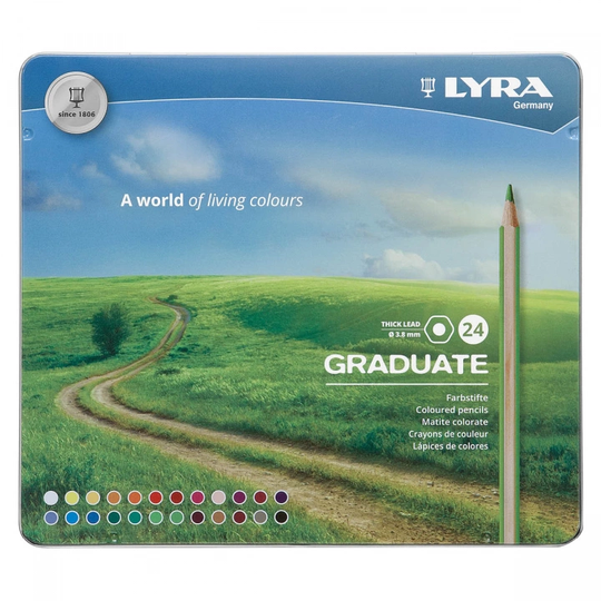 Lyra Graduate Värikynät 24-setti
