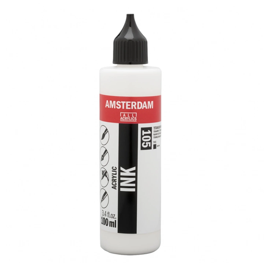 Amsterdam Acrylic Ink 100 ml Titanium White