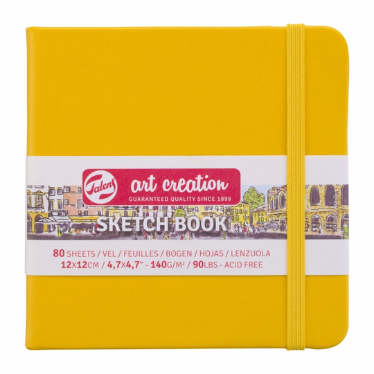 Art Creation Luonnoskirja Golden Yellow 12x12 cm
