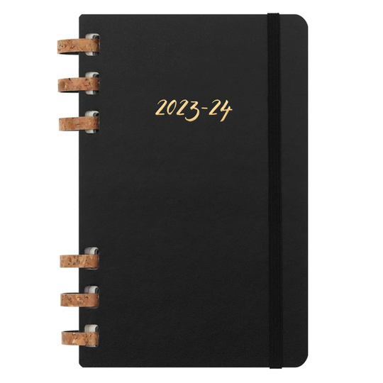 Moleskine Kalenteri 12M Spiral Academic Large Musta