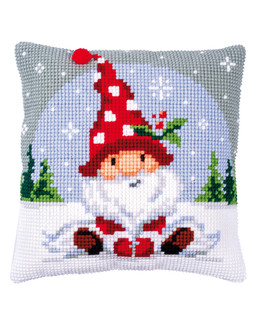 Kirjontapakkaus Tyynynpäällinen Tonttu