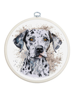 Kirjontapakkaus Taulu Dalmatiankoira