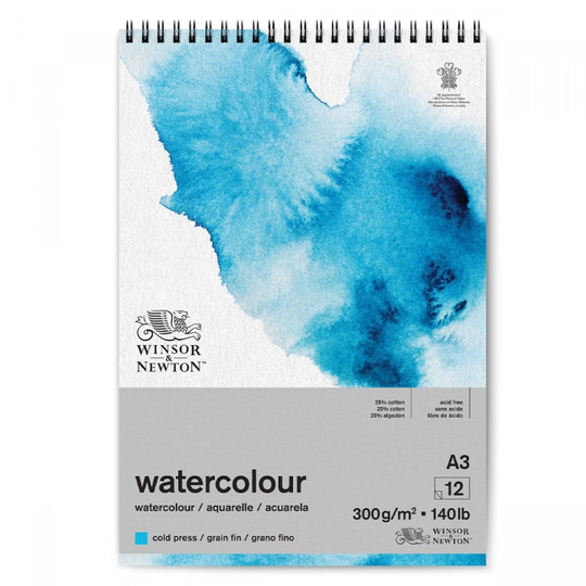 Winsor & Newton Akvarellilehtiö Kierre A3 300g