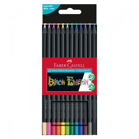 Faber-Castell Värikynät Black Edition 12-setti
