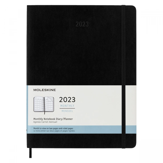 Moleskine 12M Monthly Kalenteri Hardcover XL Black