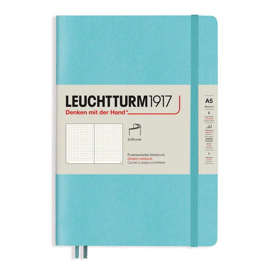 Leuchtturm1917 Notebook A5 Softcover Aquamarine Ruled