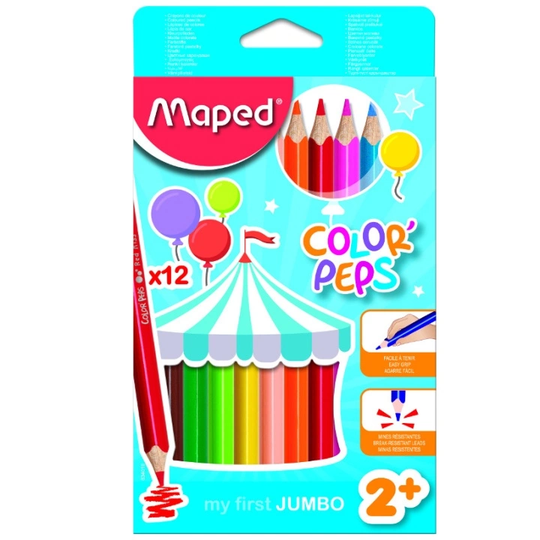 Maped Color Peps Värikynät Jumbo 12-setti