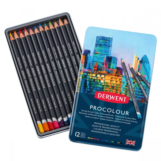 Derwent Procolour Värikynät 12-setti
