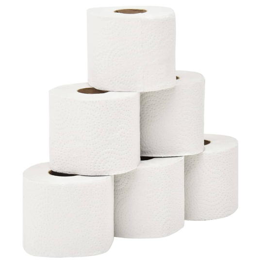 vidaXL 2-kerroksinen kohokuvioitu WC-paperi 128 rullaa 250 arkkia