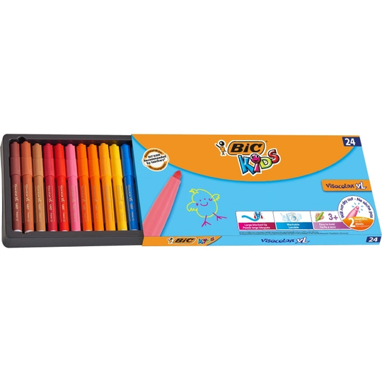 BIC Kids Visacolor XL Tussikynät 24-setti