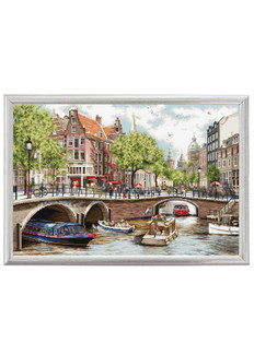 Kirjontapakkaus Taulu Amsterdam