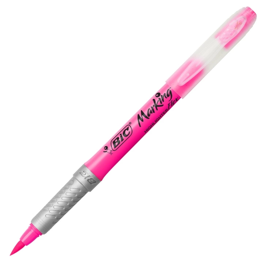 BIC Highlighter Grip Flex Pink