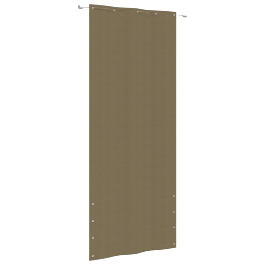 vidaXL Parvekkeen suoja taupe 100x240 cm Oxford kangas
